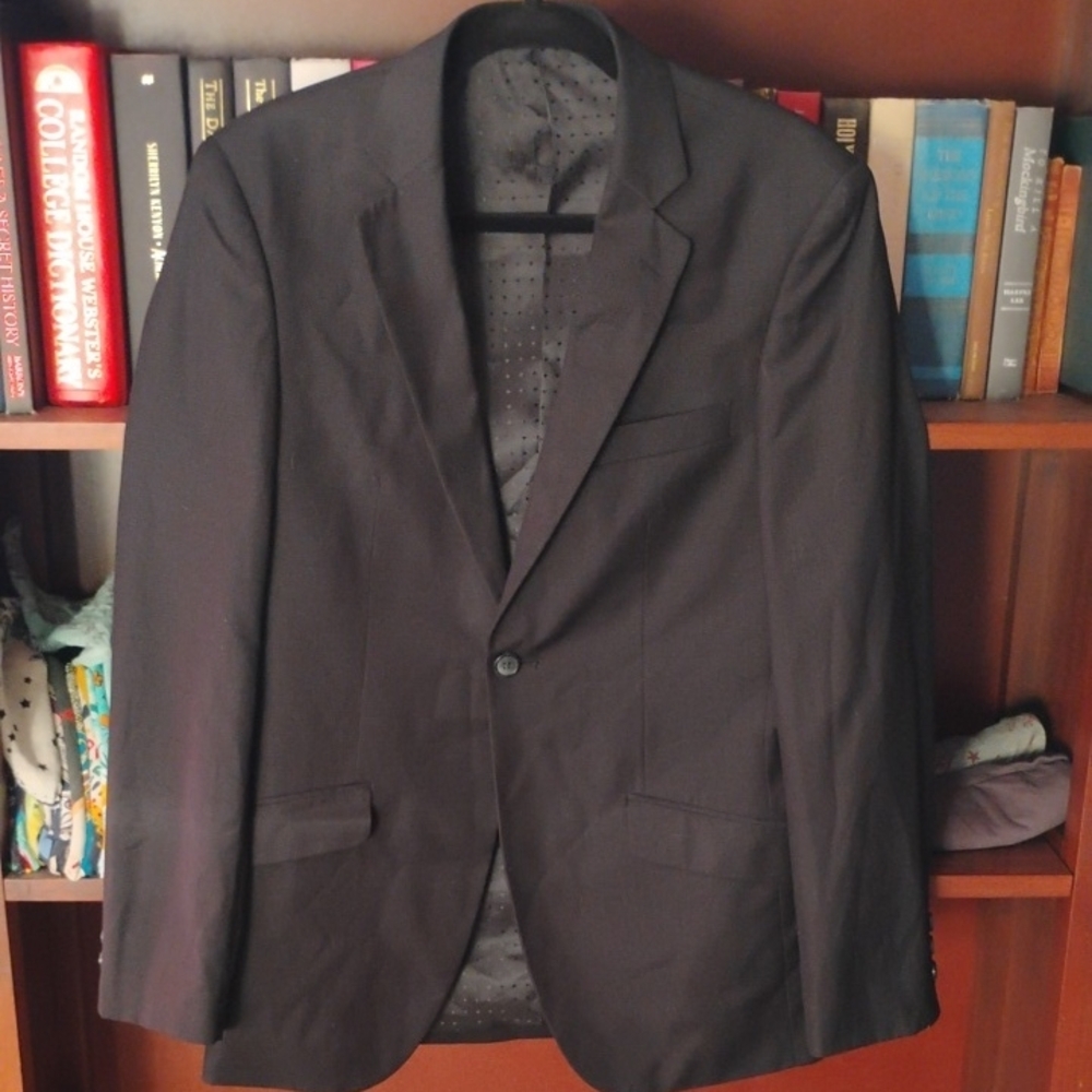 IC COLLECTION Charcoal Men's Blazer